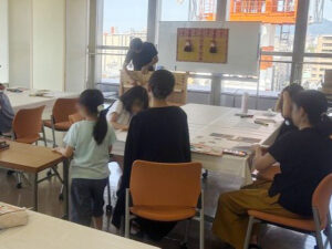 夏の涼！八女すだれにお絵描きをしよう！【2025年夏ワークショップ】参加風景