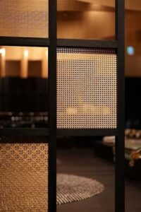 ラタン家具展示